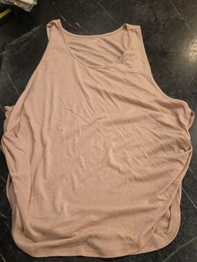 Women's Mossimo  Side Twist Tank Top Blush Nude Color Large EUC
